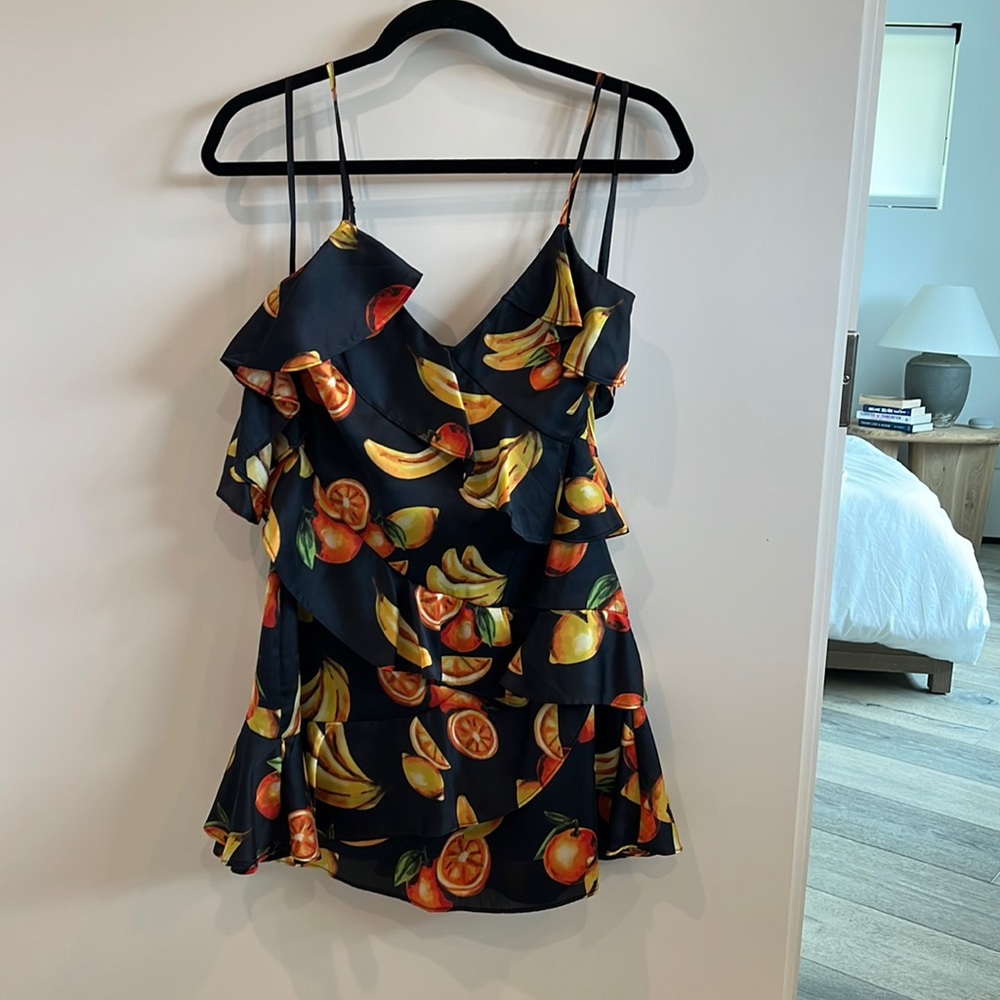 Song of Style Sloane Mini Dress in Black Fruit